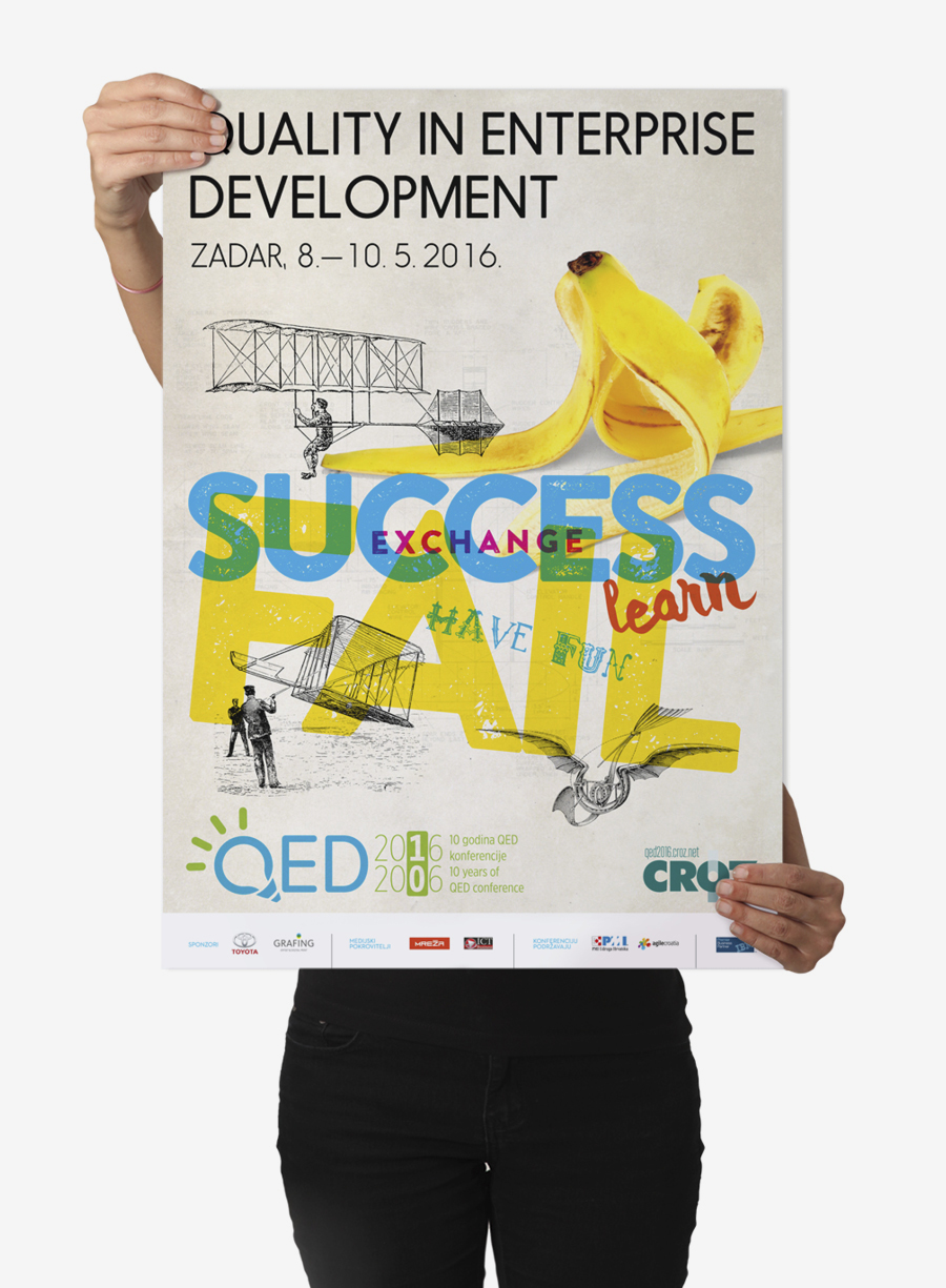 Quality in Enterprise Development konferencija dizajn plakata shift mostar
