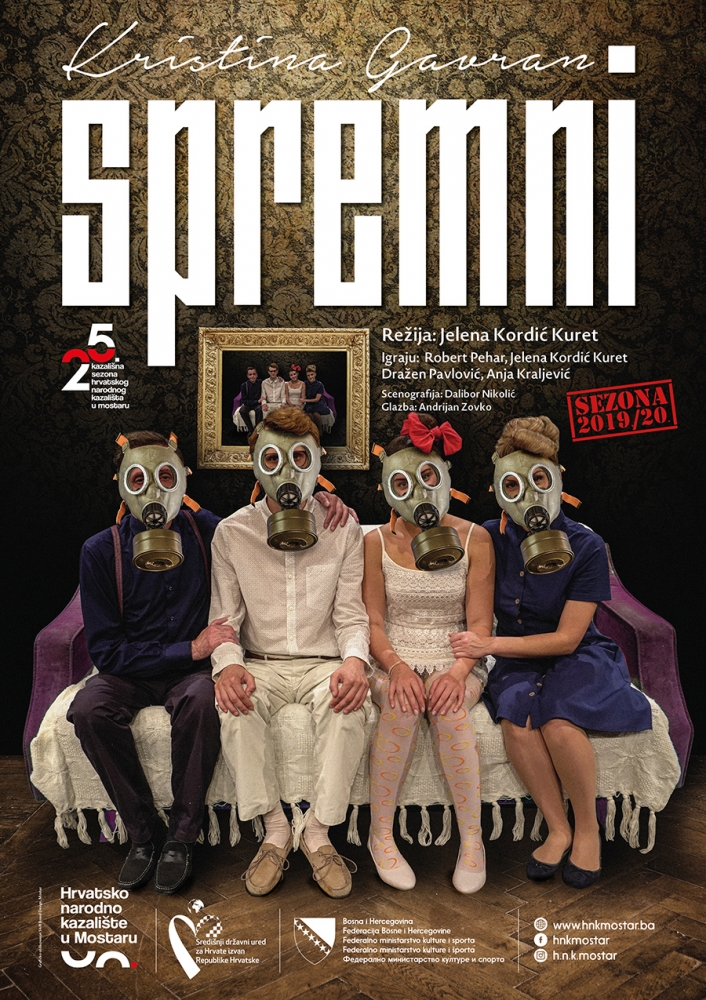 Plakat predstave „Spremni" shift grafički dizajn
