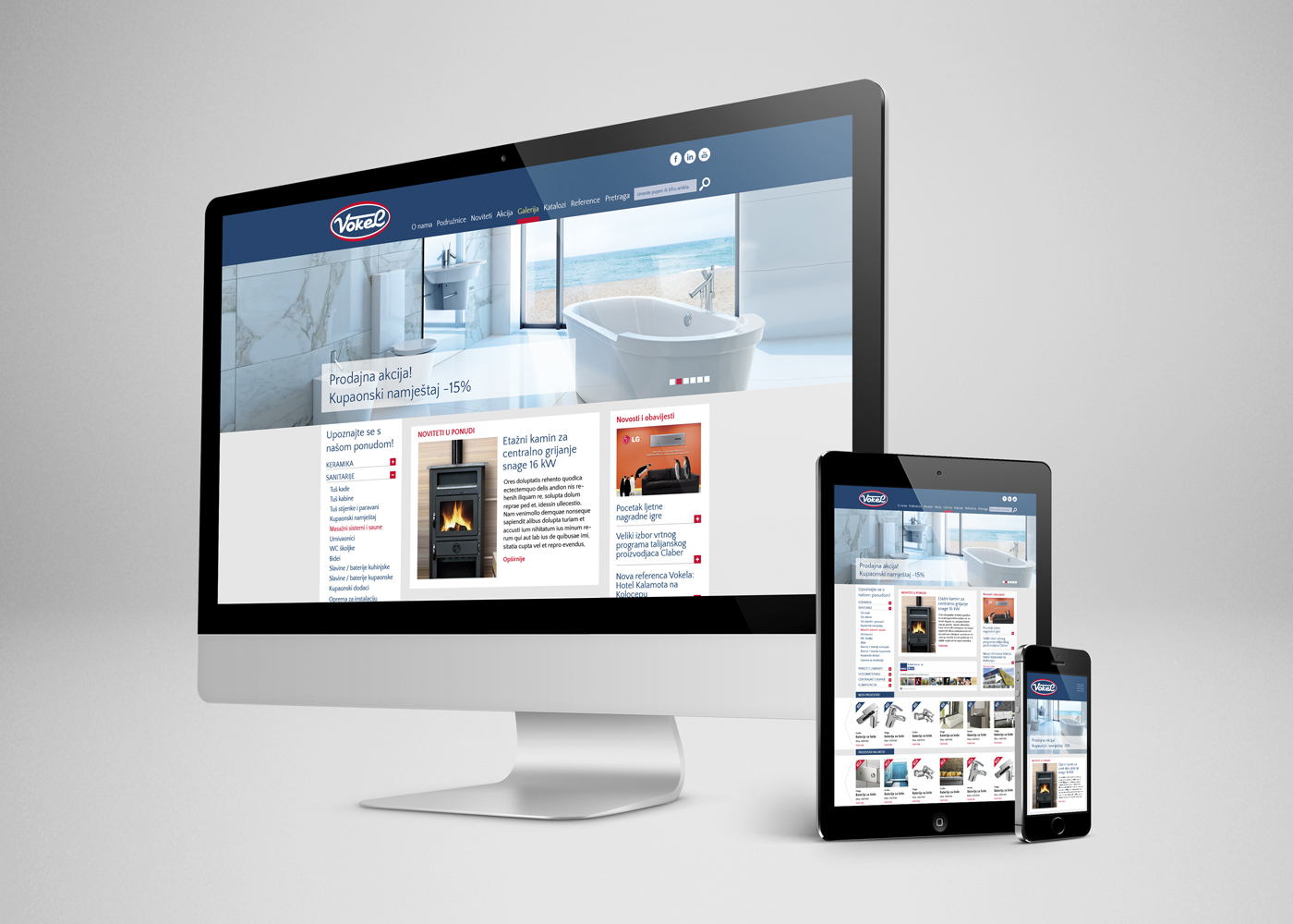 Dizajn i izrada web stranice tvrtke Vokel
