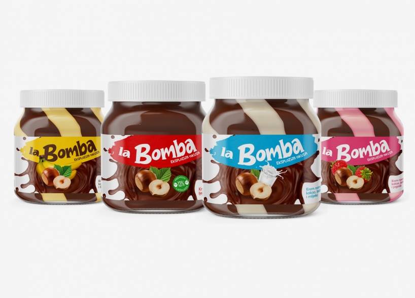 Brand identity, naming and packaging design for an original line of hazelnut spreads
