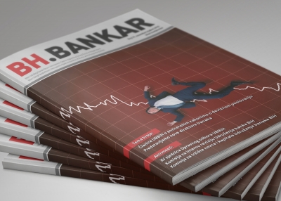 Magazine design for the bank association of Bosnia and Herzegowina