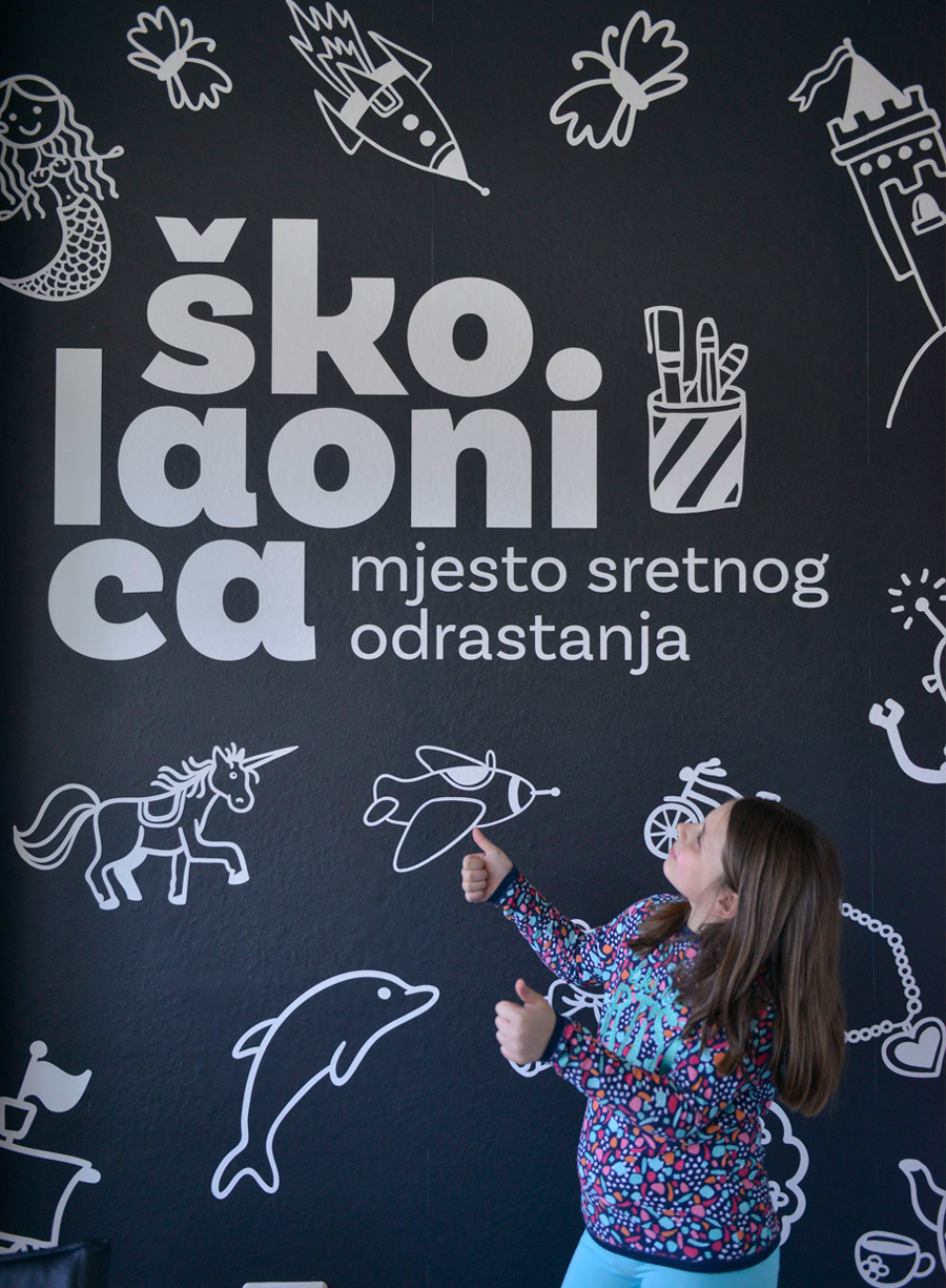 Visual identity of Školaonica Visual identity of Školaonica
