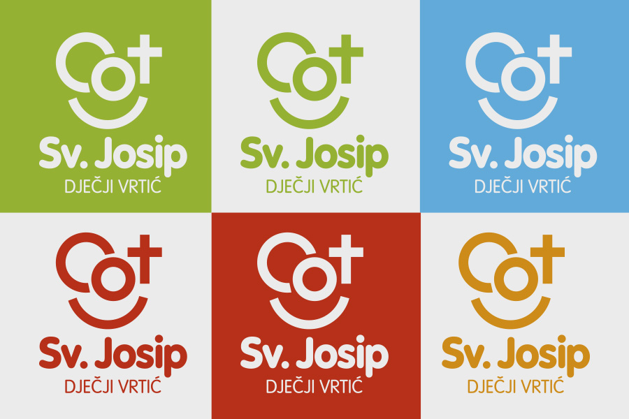 Vizualni identitet dječjeg vrtića Sv. Josip u Mostaru sbd dizajn logotipa