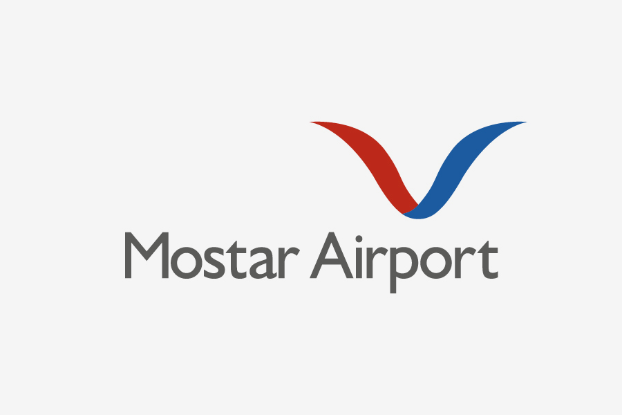 vizualni identitet zračna luka mostar logotip shift agencija